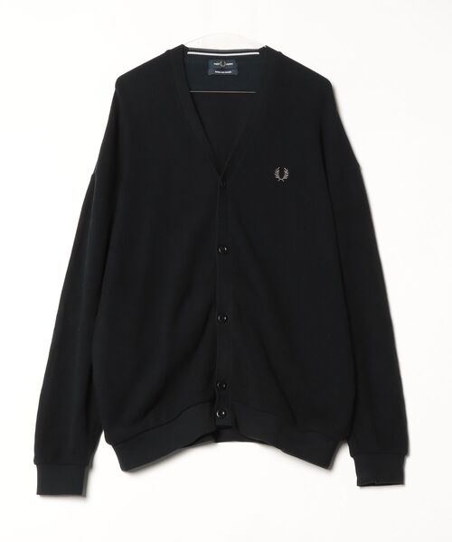 フレッドペリー カーディガン ブラック L FRED PERRY 「FRED PERRY」 カーディガン MEDIUM ブラック