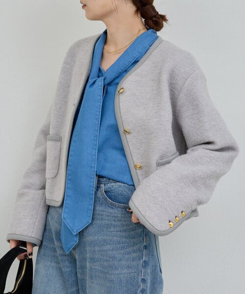 GALLARDAGALANTE（ガリャルダガランテ） ベスト ジレ スライバーニット