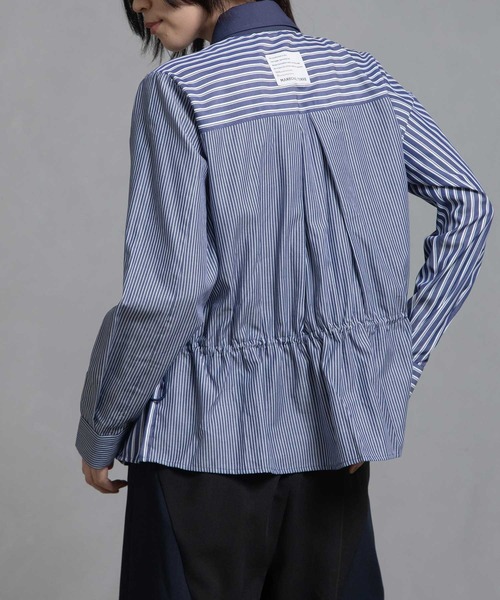 MARECHAL TERRE ブラウス シャツ プリーツシャツ レディース