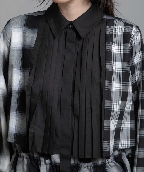 MARECHAL TERRE ブラウス シャツ プリーツシャツ レディース