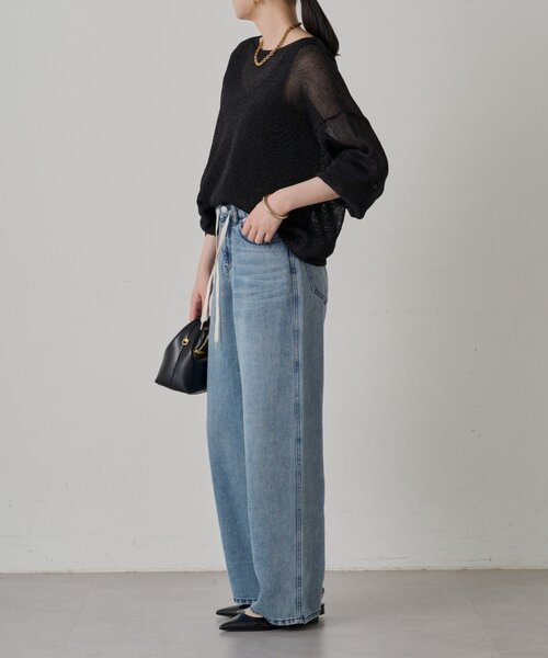 ニット セーター ラメニットプルオーバー レディース Loungedress ニット セーター ラメニットプルオーバー