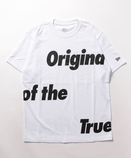 「NEW ERA」 半袖Tシャツ M ブラック×ホワイト メンズ