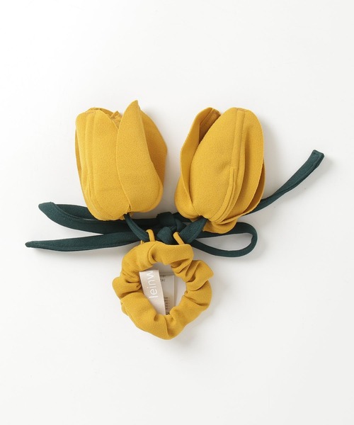 leinwande チューリップ　ヘアシュシュ　ヘアアクセサリー leinwande（ラインヴァンド） シュシュ Tulip Hair Ribbon : ZOZOTOWN