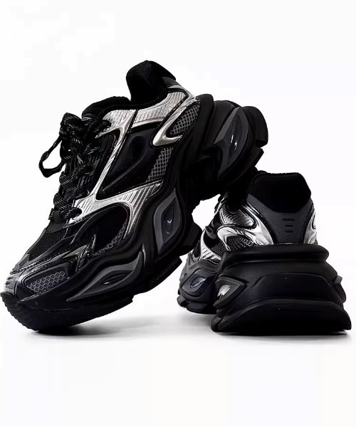 スニーカー A'GEM/9 × .kom 「ARULE/アルール」メカニカルソールスニーカー メンズ レディースの画像