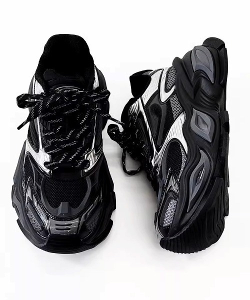 スニーカー A'GEM/9 × .kom 「ARULE/アルール」メカニカルソールスニーカー メンズ レディースの画像
