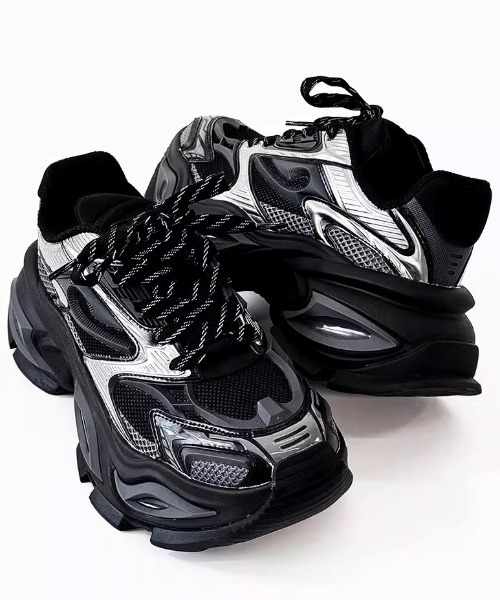 スニーカー A'GEM/9 × .kom 「ARULE/アルール」メカニカルソールスニーカー メンズ レディースの画像