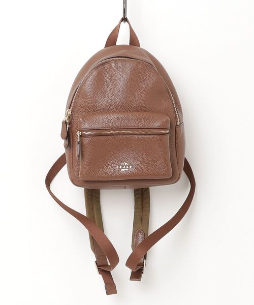 COACH 「COACH」 ワンポイントリュック - ブラウン レディース