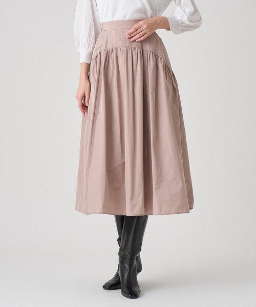 ANAYI（アナイ） スカート タフタヨークギャザー スカート : ZOZOTOWN