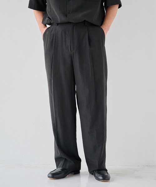 【ややさん専用】STUDIOUS MENS【soe】別注スラックス STUDIOUS（ステュディオス） スラックス 「soe/ソーイ」別注 Wide
