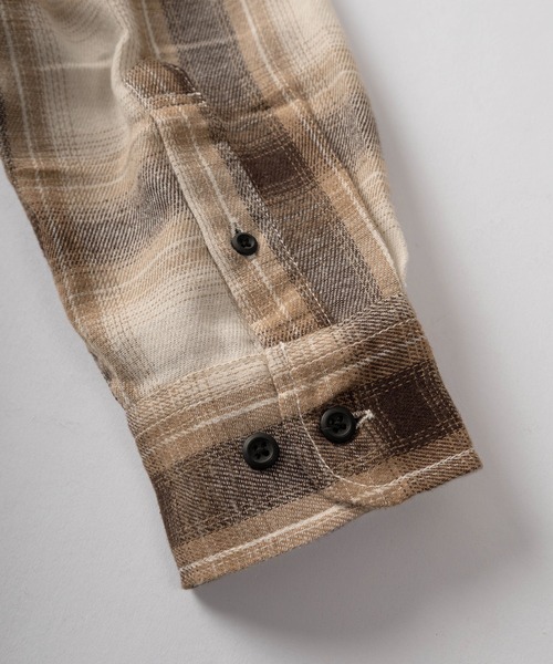 【好配色】70s Norgateフランネル オンブレチェックシャツ M 好配色】70s Norgateフランネル オンブレチェックシャツ M 70s Norgate