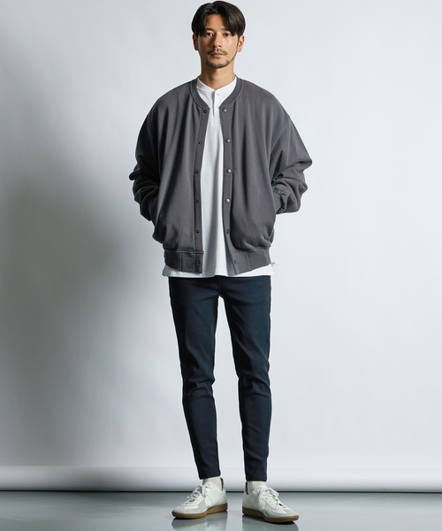 ランバンオンブルー　超伸縮「ガムストレッチ」スキニー イージーチノパン　L LANVIN en Bleu チノパン 超伸縮「ガムストレッチ」スキニー イージー