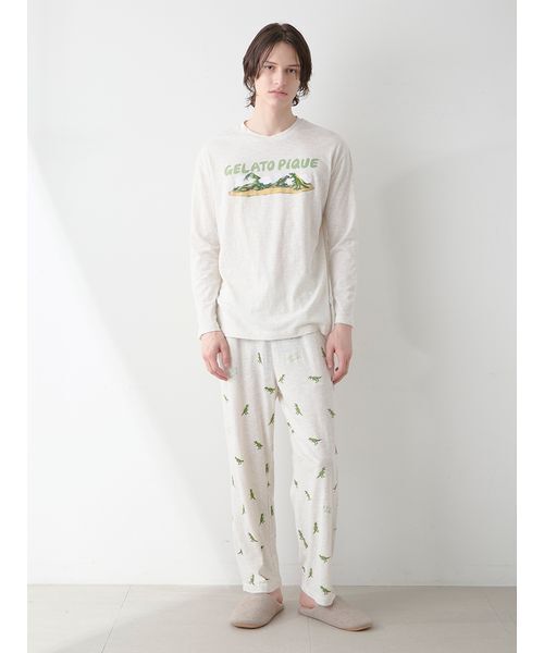 gelato pique（ジェラートピケ） パジャマ 「HOMME」スラブダイナソー
