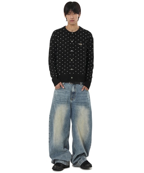 OY（オーワイ） カーディガン 「OY/オーワイ」TINY DOT KNIT CARDIGAN