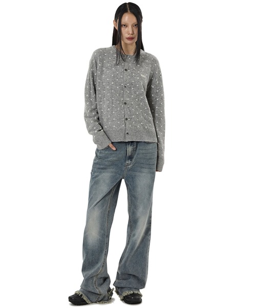 OY（オーワイ） カーディガン 「OY/オーワイ」TINY DOT KNIT CARDIGAN