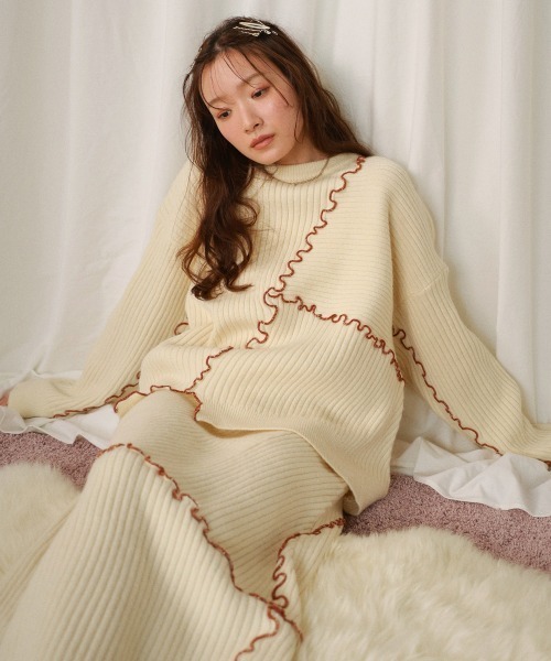 BAB（バブ） ニット セーター 「セットアップ対応」ランダムメロウ
