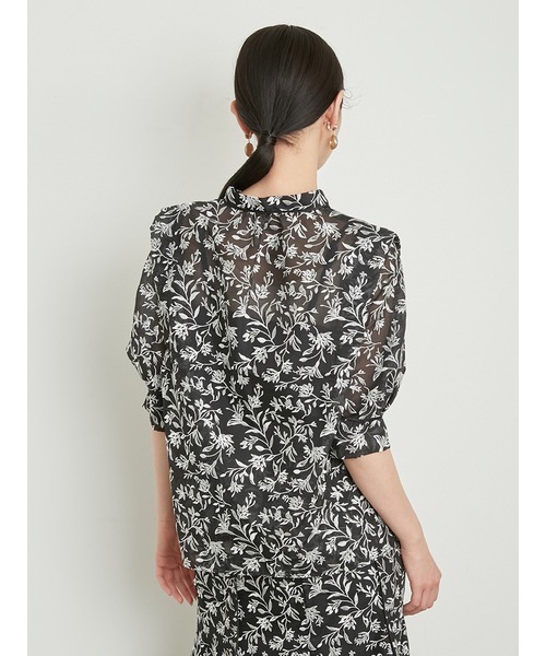 「LILY BROWN」 半袖ブラウス FREE ブラック レディース_画像2