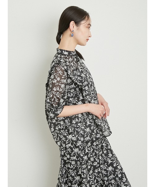 「LILY BROWN」 半袖ブラウス FREE ブラック レディース_画像3