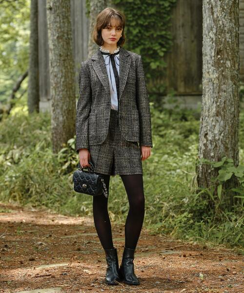 ✨️美品/2回着用 DRESSTERIOR ループチェックダブルジャケット38