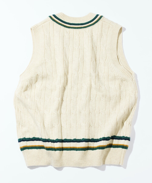 NAUTICA（ノーティカ） ベスト ジレ ケーブル編み チルデン ニット