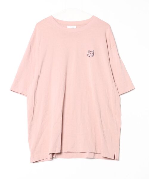 メゾンキツネ MAISON KITSUNE ピンク Tシャツ MAISON KITSUNE（メゾン キツネ） 半袖Tシャツ L スモークピンク