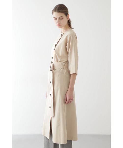 「BOSCH」 半袖ワンピース 38 ベージュ レディース_画像4