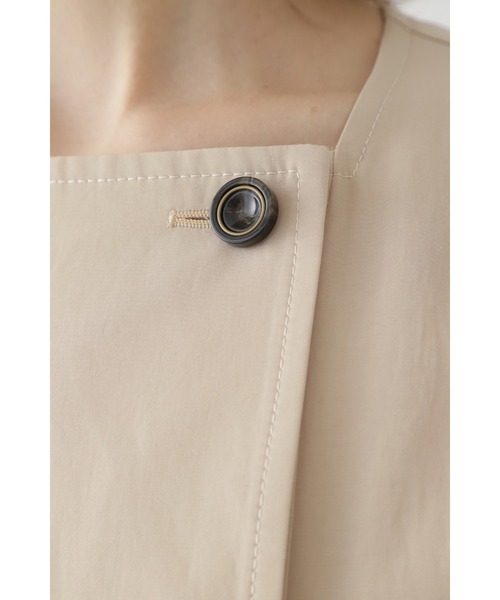 「BOSCH」 半袖ワンピース 38 ベージュ レディース_画像6