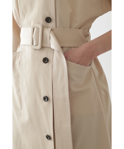 「BOSCH」 半袖ワンピース 38 ベージュ レディース_画像8