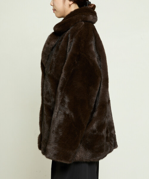 PUBLUX（パブリュクス） コート アウター フェイクファーコート 限定