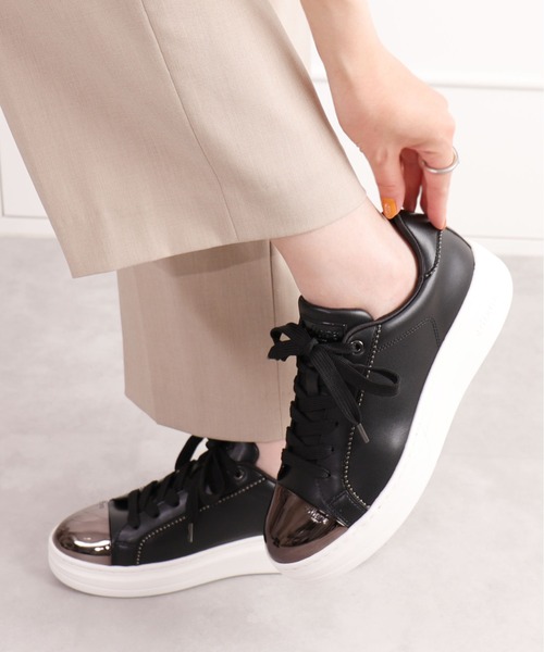 「+diana」 ローカットスニーカー 22.0cm ブラック レディース_画像9