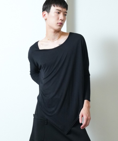Ruze tシャツ Asymmetry long sleeve cutsew / アシンメトリー ロング