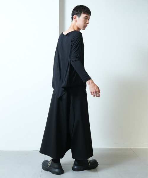 Ruze tシャツ Asymmetry long sleeve cutsew / アシンメトリー ロング
