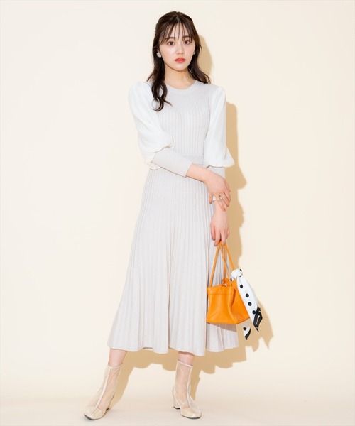 「WILLSELECTION」 ニットワンピース FREE アイボリー レディース_画像2