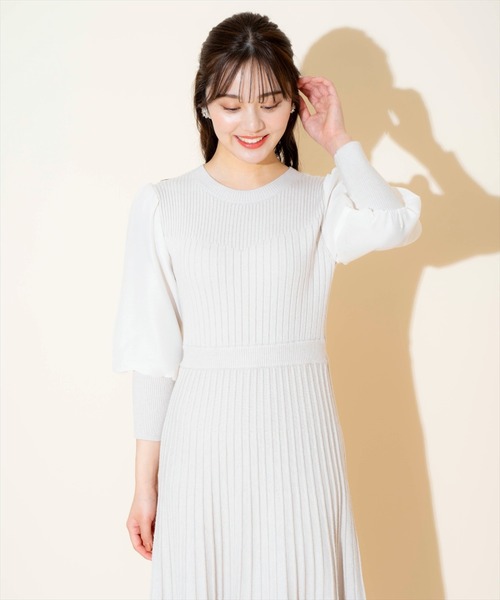 「WILLSELECTION」 ニットワンピース FREE アイボリー レディース_画像6