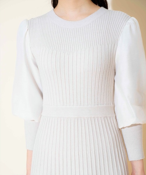「WILLSELECTION」 ニットワンピース FREE アイボリー レディース_画像8