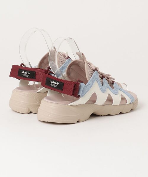 adidas（アディダス） フラットサンダル 24.5cm ブラック レディース