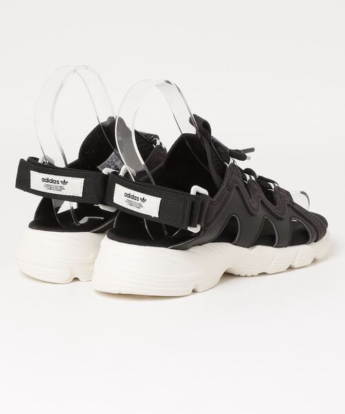 adidas（アディダス） フラットサンダル 24.5cm ブラック レディース