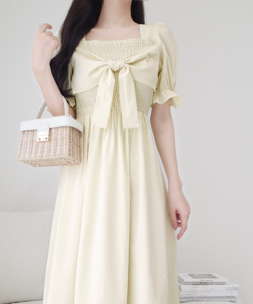 「mily bilet」 半袖ワンピース LARGE ブルー レディース_画像2