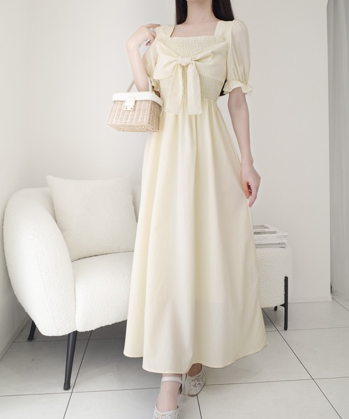 「mily bilet」 半袖ワンピース LARGE ブルー レディース_画像4