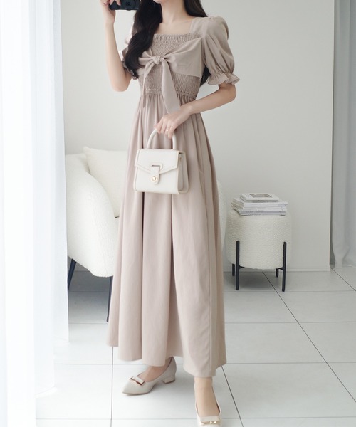 「mily bilet」 半袖ワンピース LARGE ブルー レディース_画像5