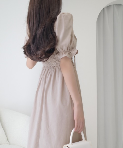 「mily bilet」 半袖ワンピース LARGE ブルー レディース_画像9