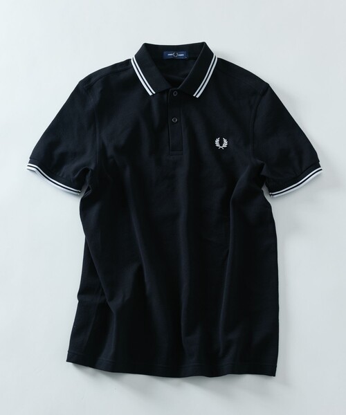 「FREAK'S STORE」 「FRED PERRY」半袖ポロシャツ - ホワイト メンズの画像