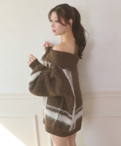 Ambre Neige（アンブルネージュ） ニット セーター bicolor off