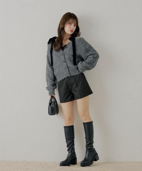 Chico（チコ） パンツ ラインストーンショートパンツ レディース