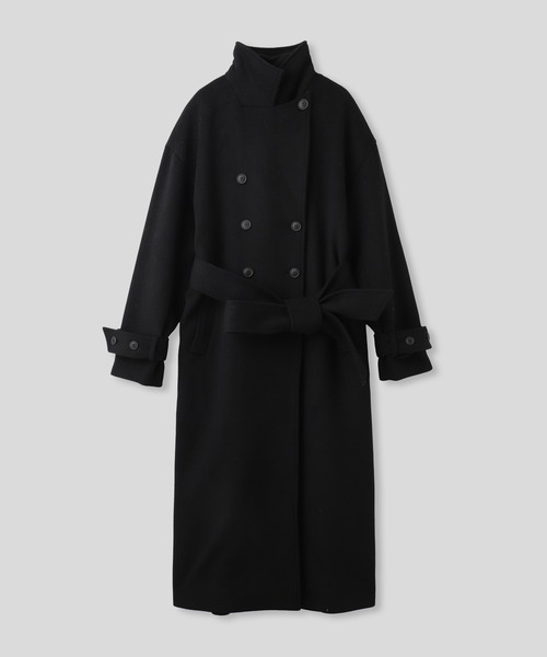 コート アウター ベルテッド ロングコート KINO THE KEI レディースの画像
