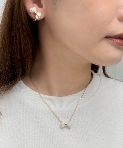 LANVIN en Bleu ネックレス リボンモチーフネックレス レディース 