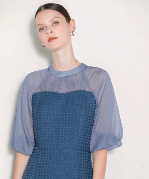 「Leja」 半袖ワンピース SMALL ブルー レディース_画像8