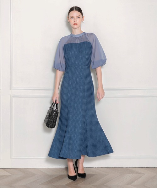 「Leja」 半袖ワンピース SMALL ブルー レディース_画像9