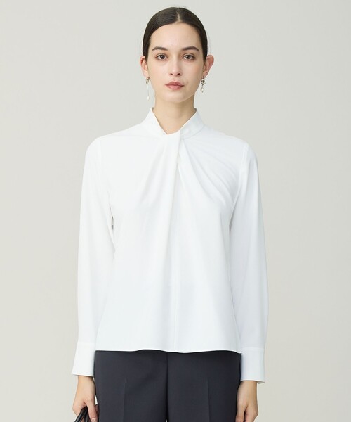 ICB（アイシービー） ブラウス シャツ ストレッチジョーゼット