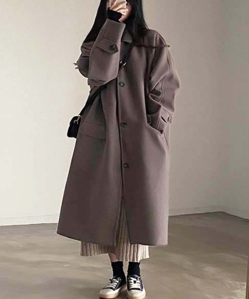 FREE STYLISTS ステンカラーコート コート YUGA_YGMC Stand collar