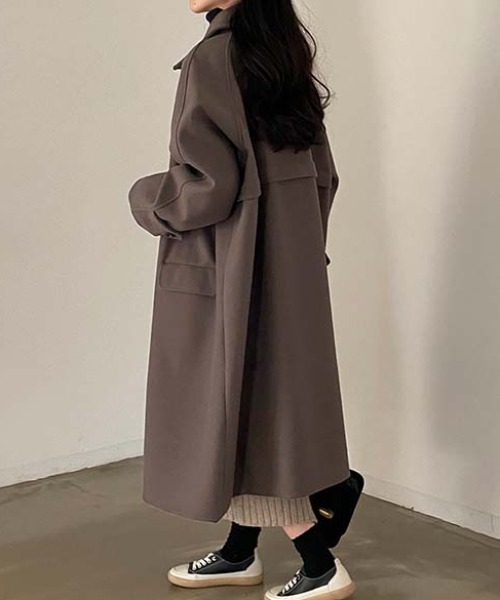 FREE STYLISTS ステンカラーコート コート YUGA_YGMC Stand collar
